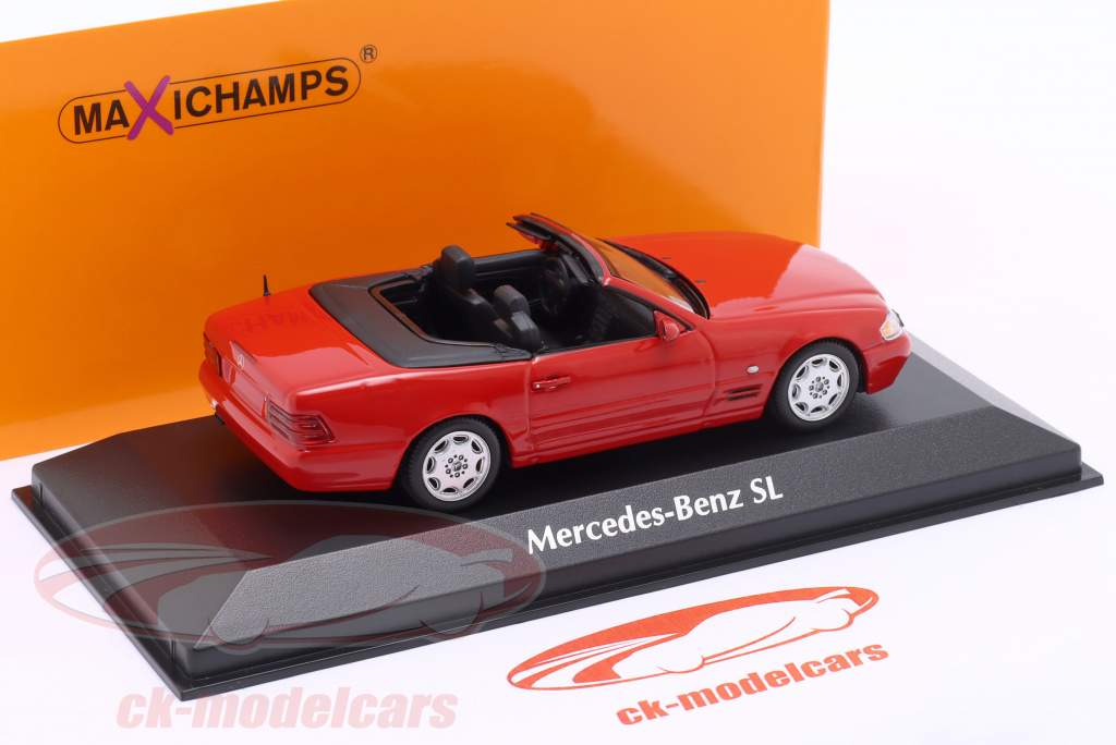 Minichamps 1:43 Mercedes-Benz SL-Klasse (R129) Baujahr 1999 rot 