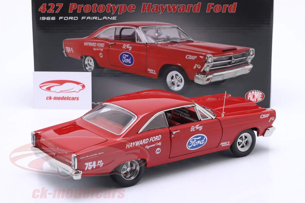 Ford Fairlane 427 Prototype Hayward Ford 1966 rot 1:18 GMP