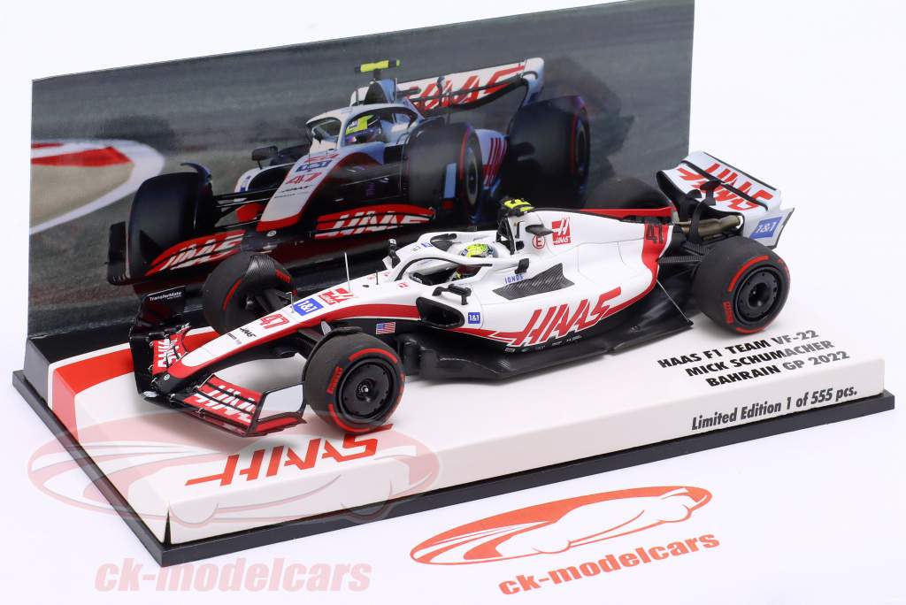 Mick Schumacher Haas VF-22 #47 Bahrain GP Formel 1 2022 1:43 Minichamps
