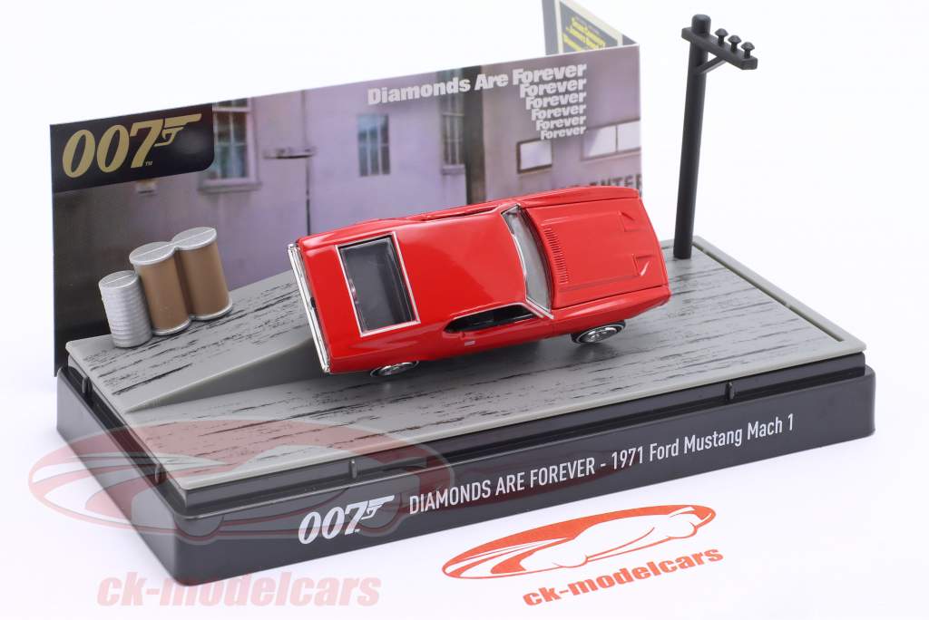 Ford Mustang Mach 1 Film James Bond - Diamonds are Forever (1971) 1:64 MotorMax
