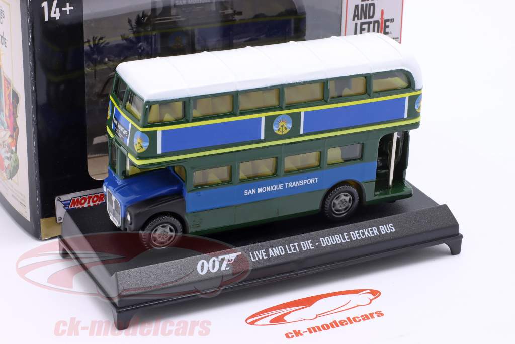 Leyland Doppeldecker-Bus Film James Bond - Live and let Die (1973) 1:64 MotorMax