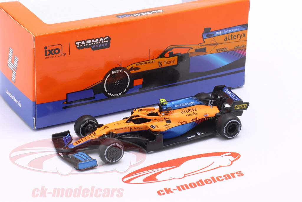 Lando Norris McLaren МКЛ35М #4 2-й итальянский GP формула 1 2021 1:64 Tarmac Works