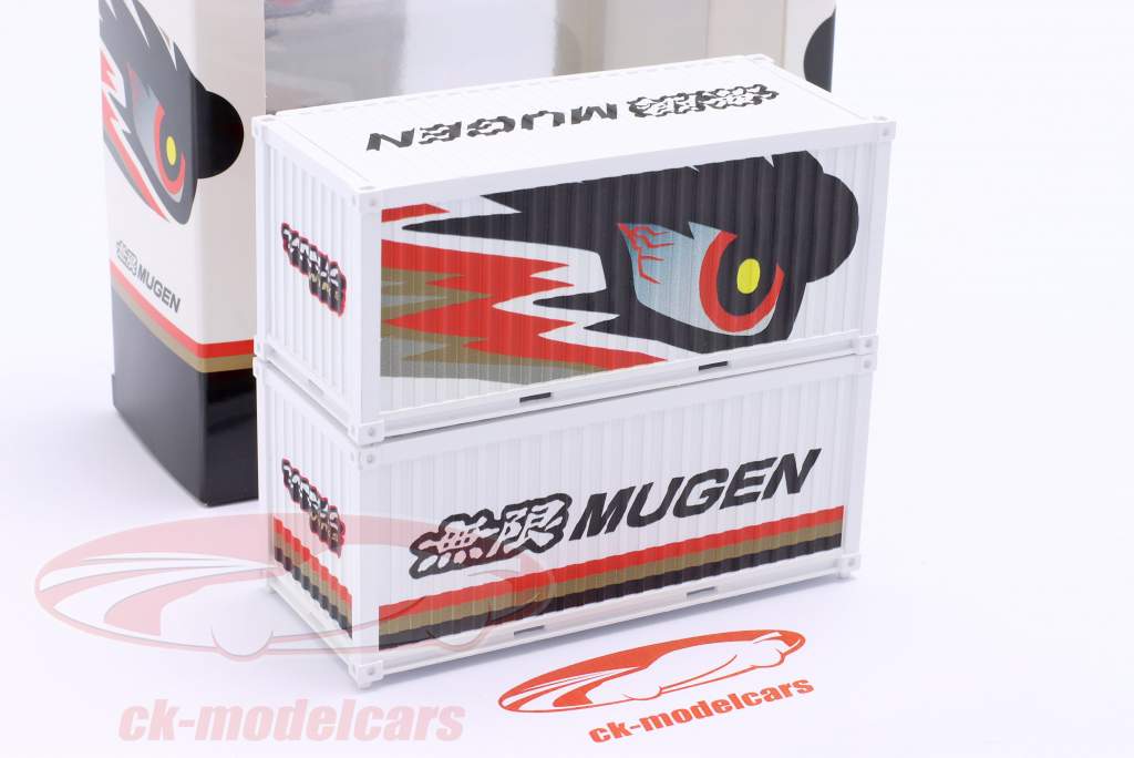 2 Container with MUGEN decoration 1:64 Tarmac Works