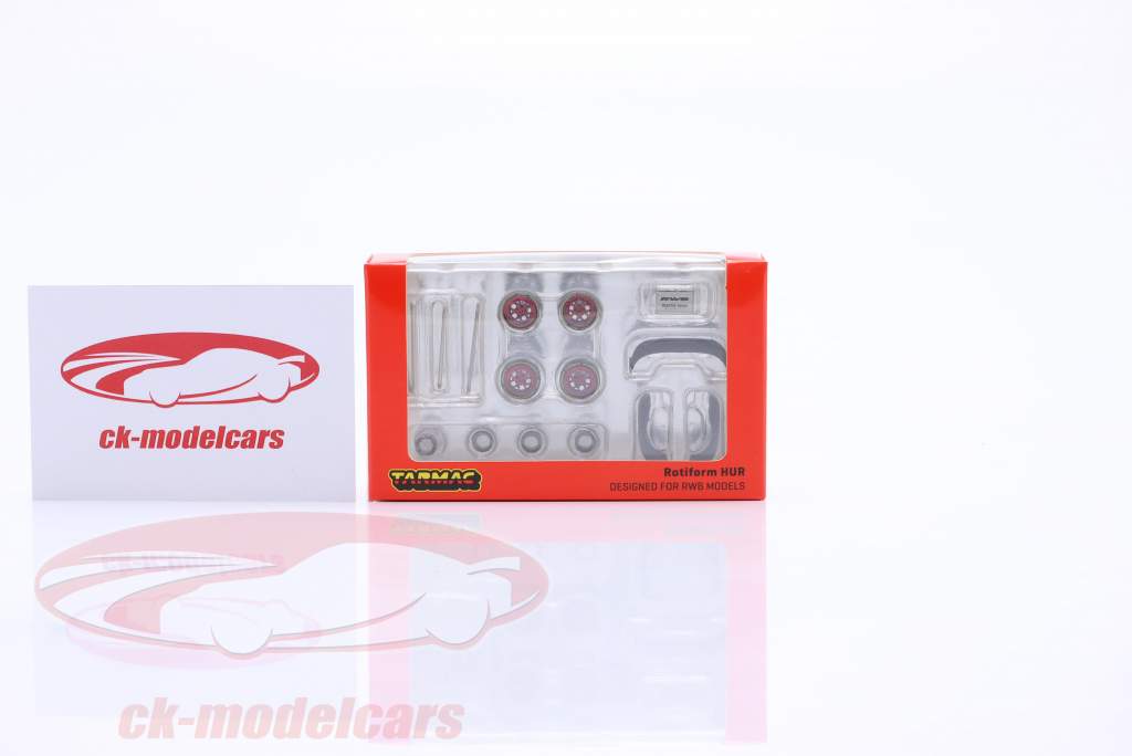Rotiform HUR Tires and rims Set with Accesories 1:64 Tarmac Works