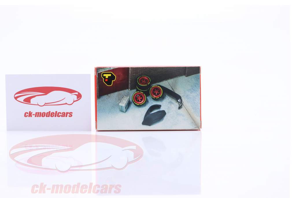 Tarmac Works 164 Rotiform HUR Pneumatici E cerchi Set con Accessori