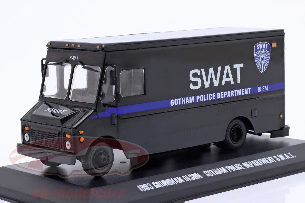 Grumman Olson Gotham Police Department S.W.A.T. 1993 negro 1:43 Greenlight