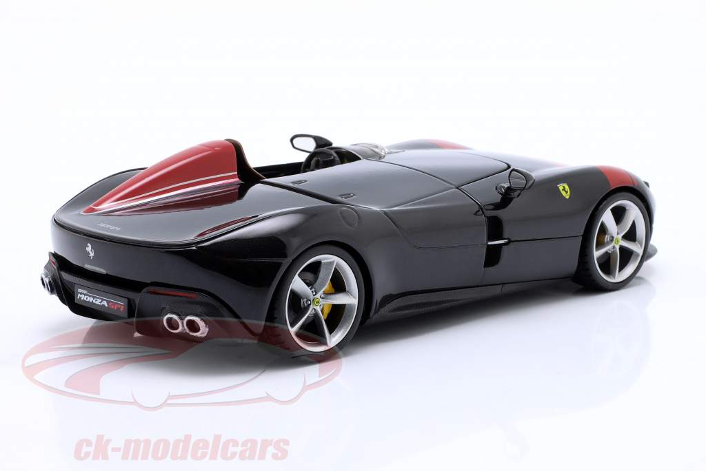 Ferrari Monza SP1 Año de construcción 2019 negro / rojo 1:24 Bburago