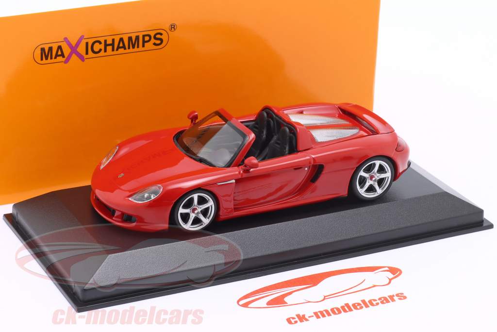Porsche Carrera GT Baujahr 2003 rot 1:43 Minichamps