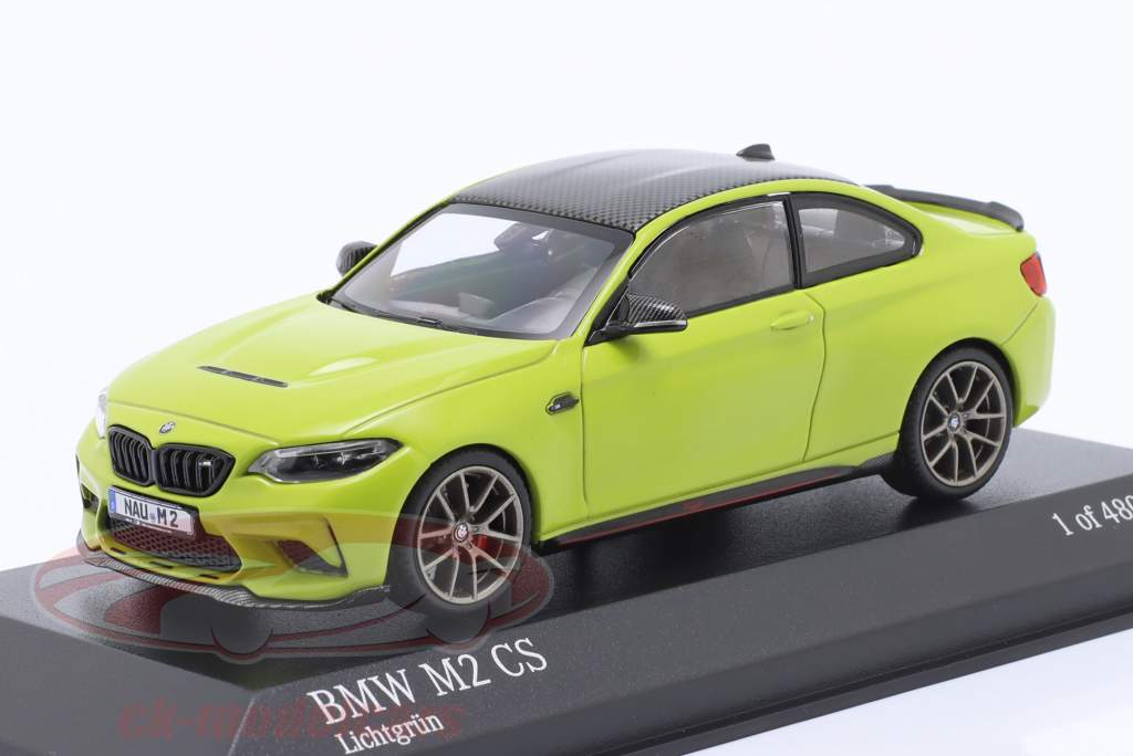 BMW M2 CS (F87) Año de construcción 2020 verde claro 1:43 Minichamps