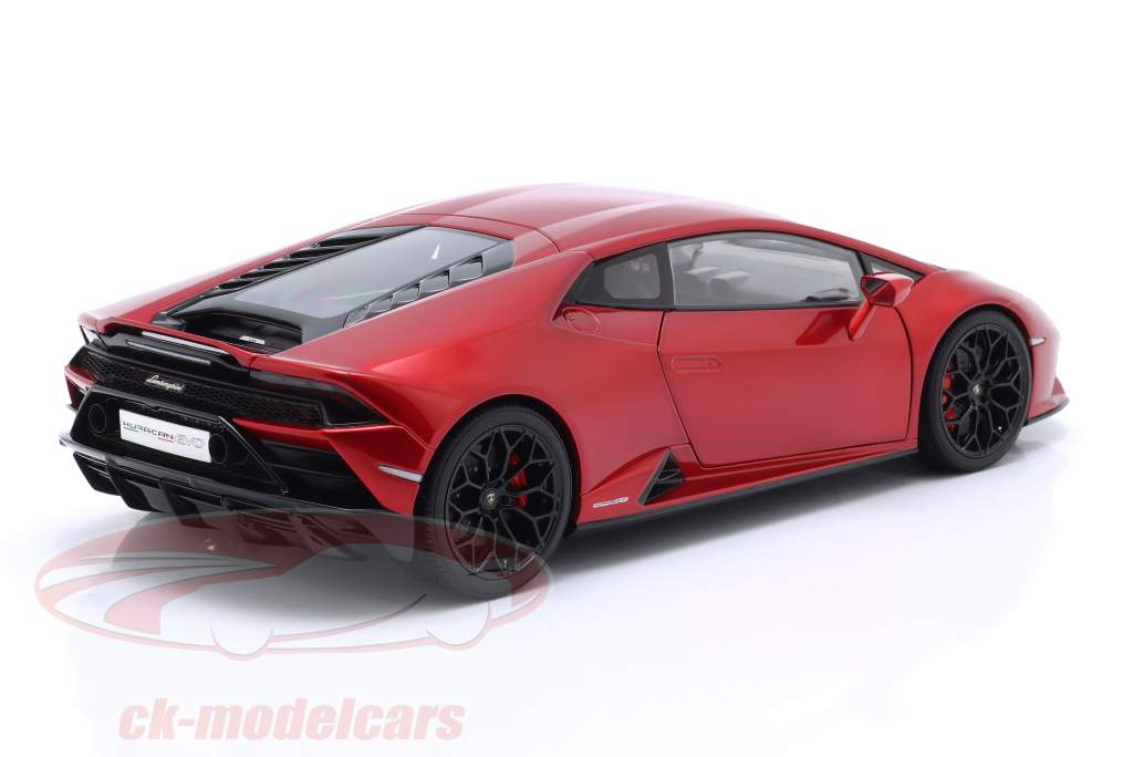 Lamborghini Huracan Evo Bouwjaar 2019 rood 1:18 AUTOart