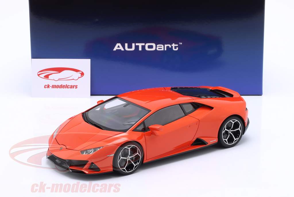 Lamborghini Huracan Evo Bouwjaar 2019 oranje 1:18 AUTOart