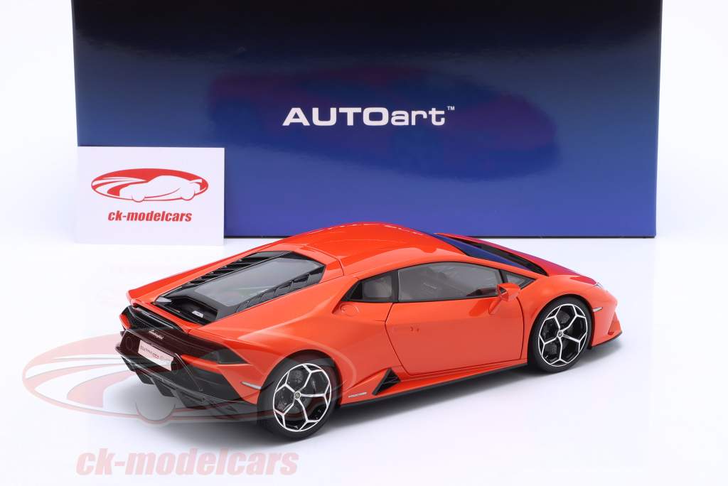 Lamborghini Huracan Evo Bouwjaar 2019 oranje 1:18 AUTOart