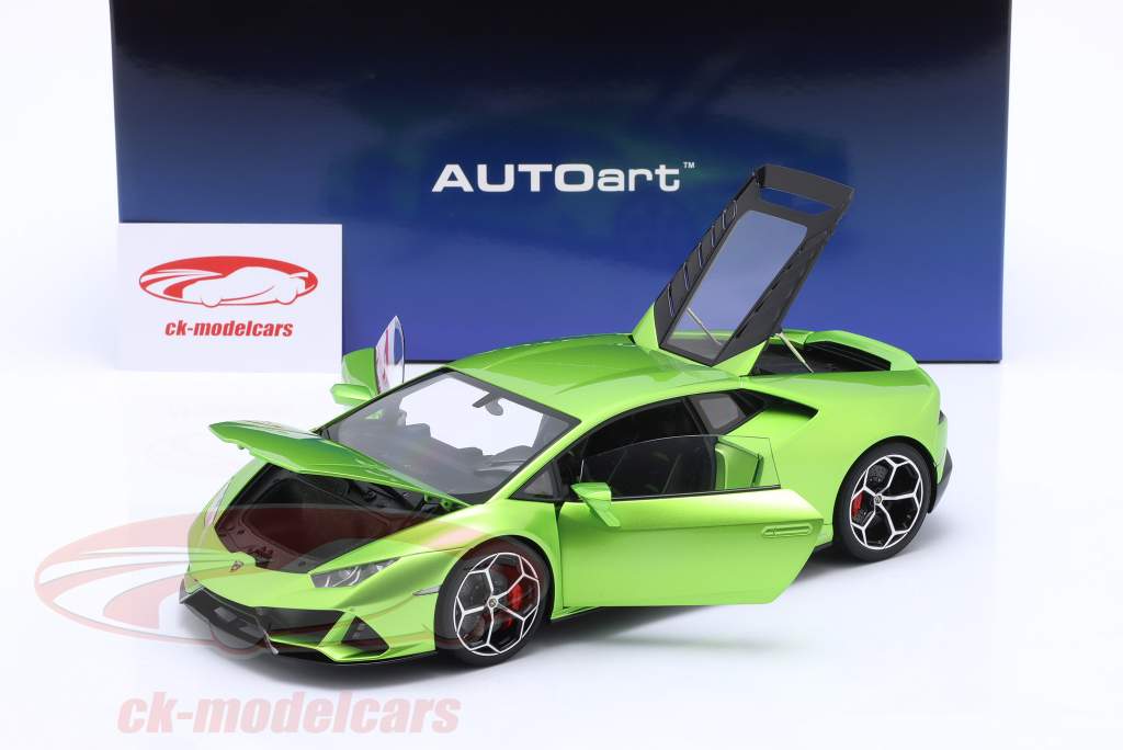 Lamborghini Huracan Evo ano de construção 2019 verde 1:18 AUTOart