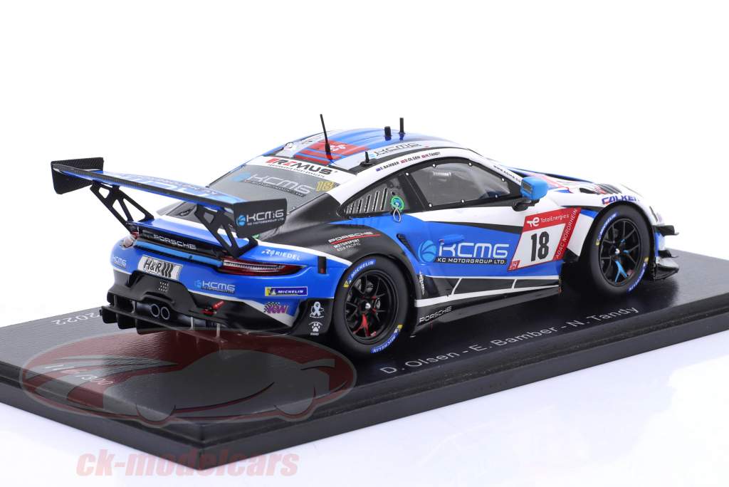 Porsche 911 GT3 R #18 24h Nürburgring 2022 KCMG 1:43 Spark