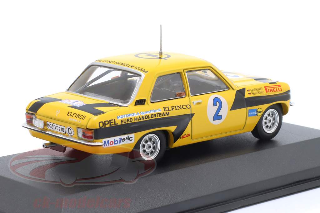 Opel Ascona 1.9 SR #2 vinder Rallye akropolis 1975 Röhrl, Berger 1:43 CMR