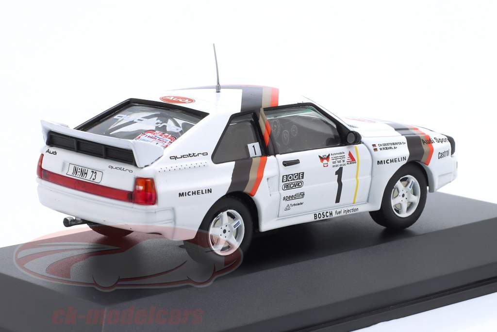 Audi Quattro Sport #1 vinder 3-by-rally 1984 Röhrl, Geistdörfer 1:43 CMR