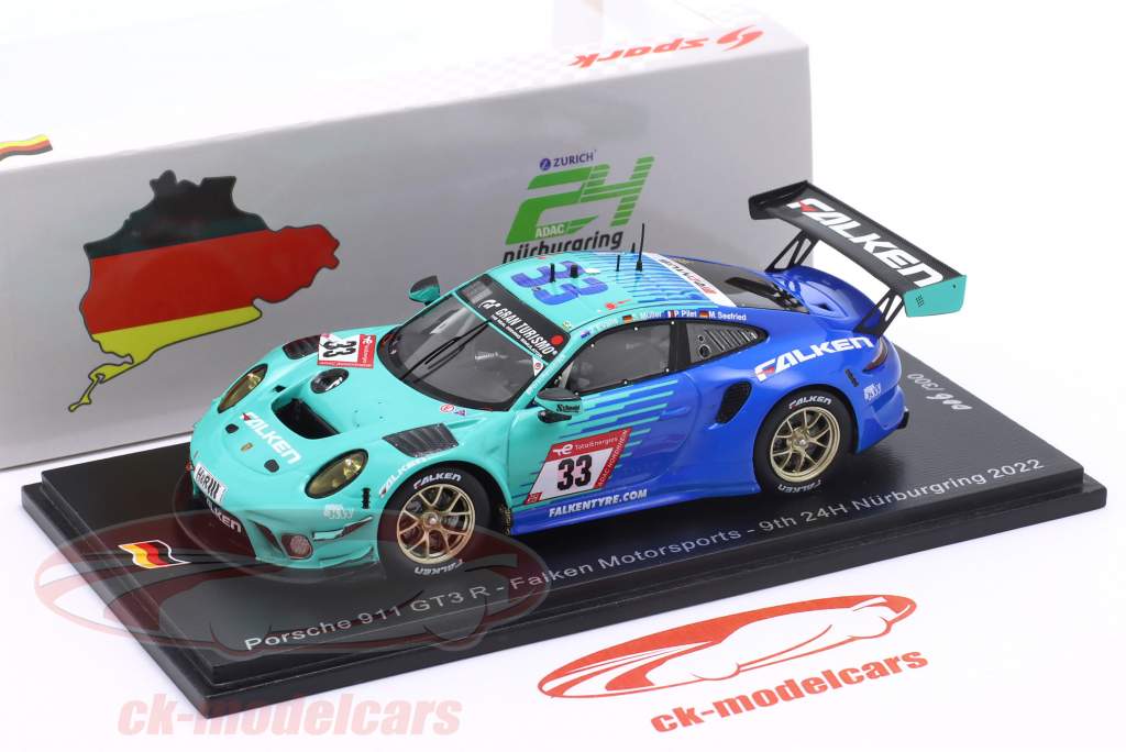 Porsche 911 GT3 R #33 9th 24h Nürburgring 2022 Falken Motorsports 1:43 Spark