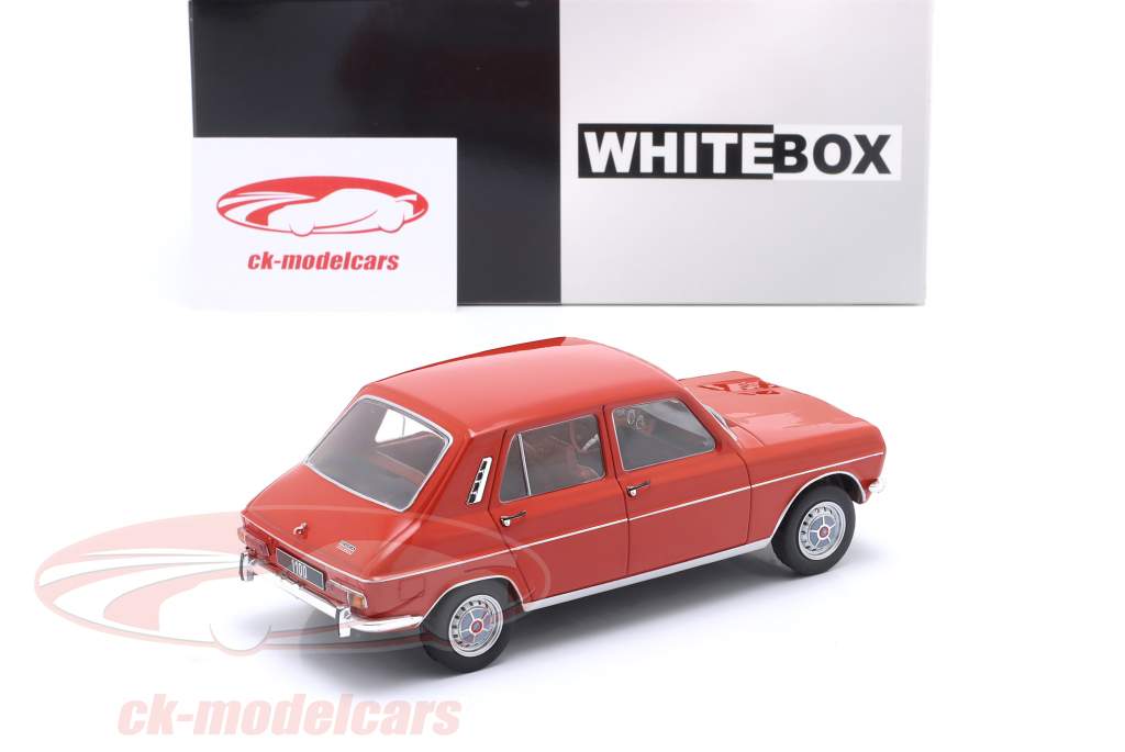 Simca 1100 ano de construção 1969 vermelho 1:24 WhiteBox