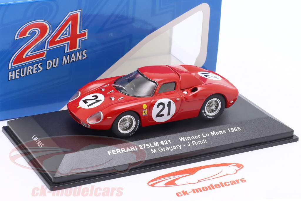 Ferrari 250 LM #21 vincitore 24h LeMans 1965 Rindt, Gregory, Hugus 1:43 Ixo