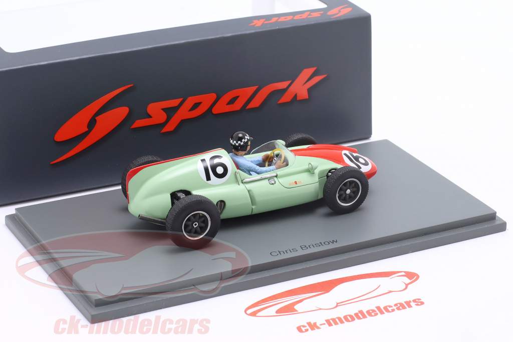 Chris Bristow Cooper T51 #16 Monaco GP Formel 1 1960 1:43 Spark