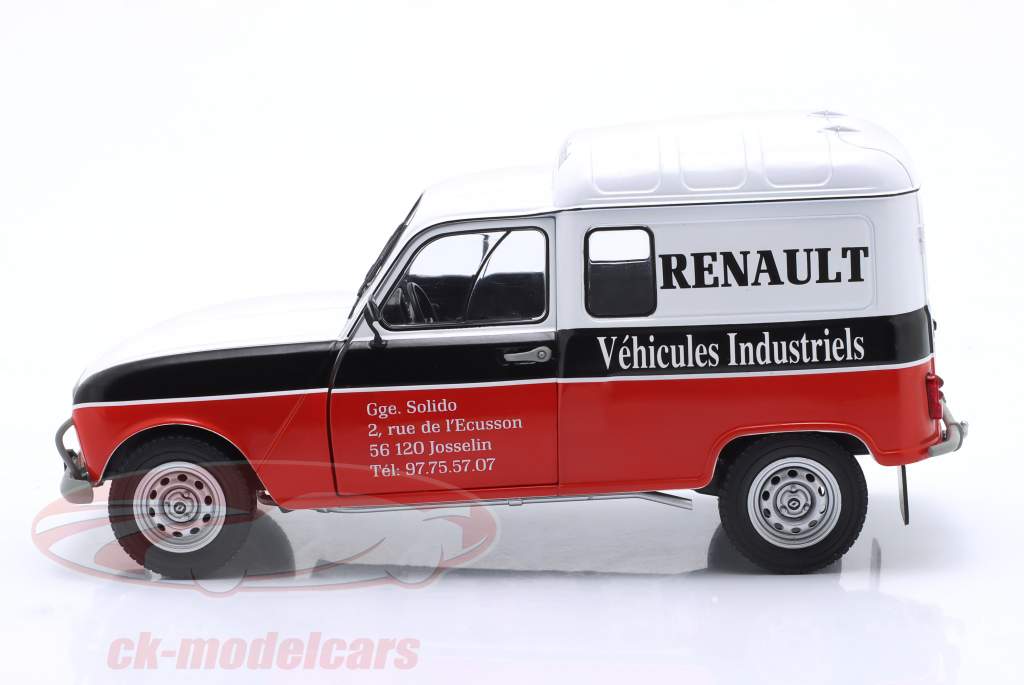 Renault R4F4 Renault Service Bouwjaar 1988 wit / rood / zwart 1:18 Solido