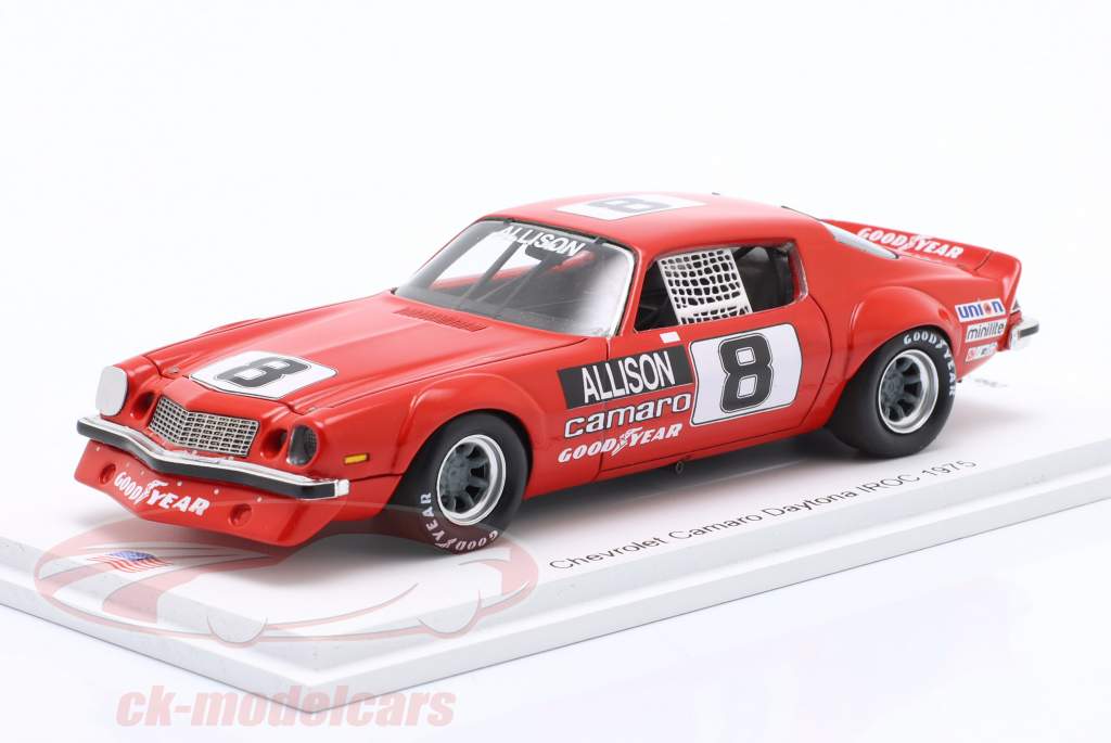 Chevrolet camaró #8 4to IROC Daytona 1974-1975 B. Allison 1:43 Spark