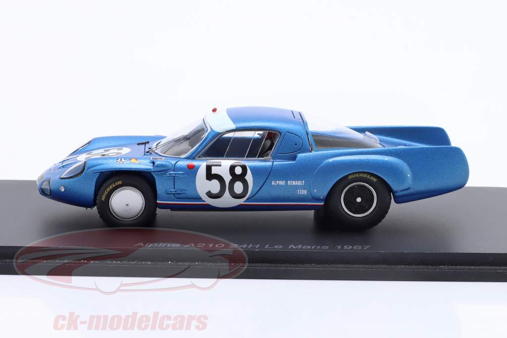 Alpine A210 #58 24h LeMans 1967 Vidal, Cella 1:43 Spark