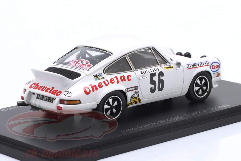 Porsche 911 Carrera RSR 2.8 #56 7 Rallye Monte Carlo 1975 Rouget, Chonez 1:43 Spark