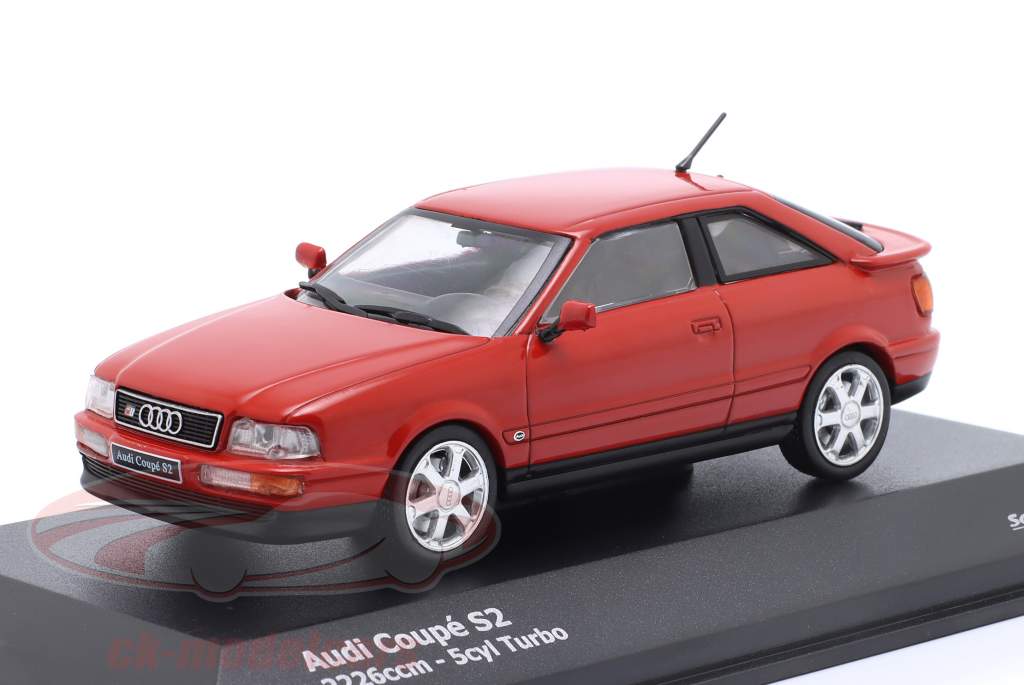 Audi S2 Coupe Baujahr 1992 rot 1:43 Solido