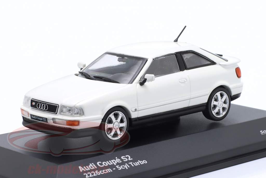 Audi S2 Coupe Anno di costruzione 1992 bianco perla 1:43 Solido
