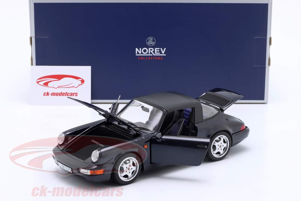 Norev 1:18 Porsche 911 (964) Carrera 4 Targa 建設年 1991 濃紺 