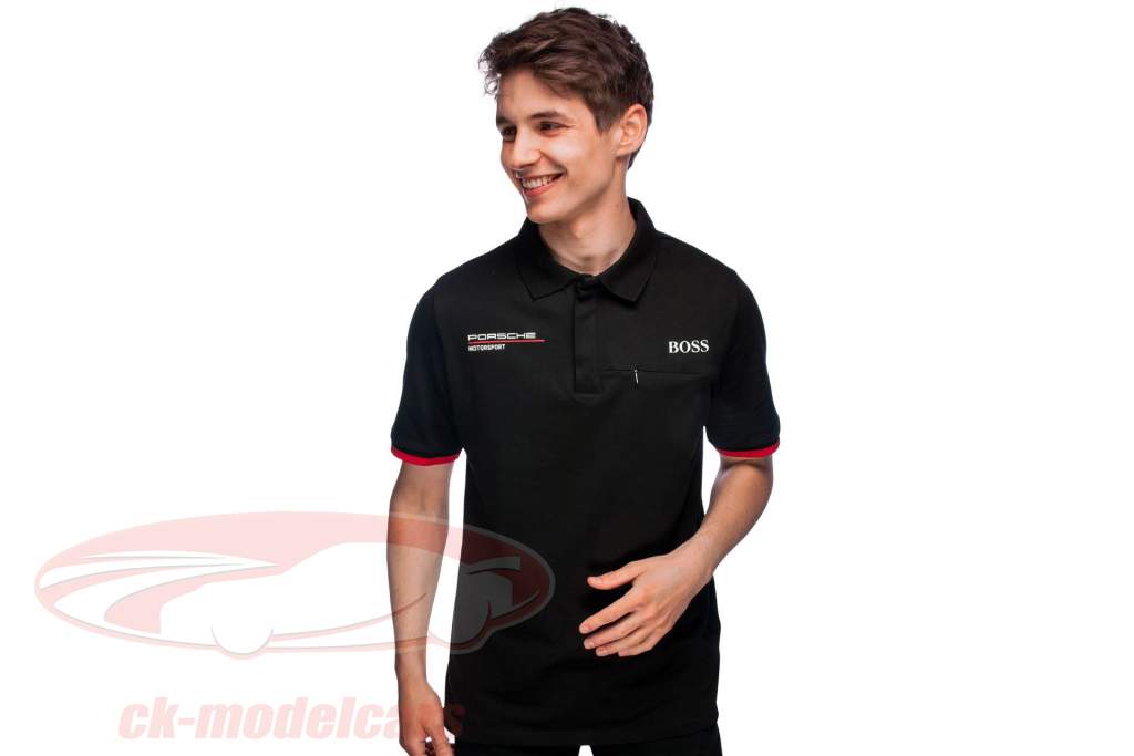 Polo-Shirt Team Porsche Motorsport Collection schwarz