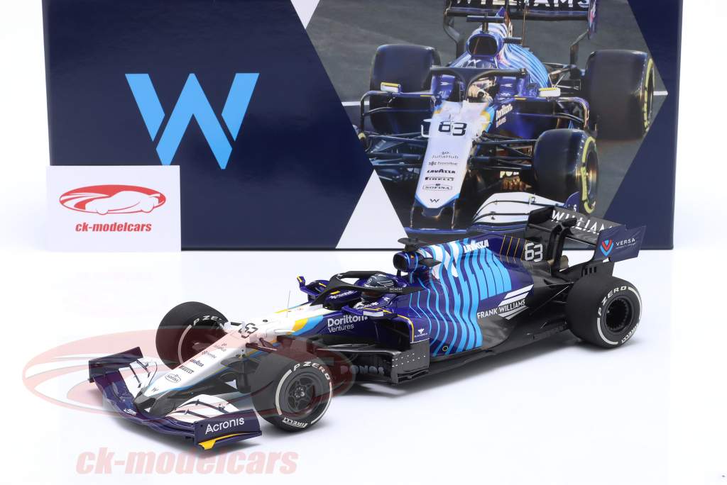 G. Russell Williams FW43B #63 saoudien Saoudite GP formule 1 2021 1:18 Minichamps