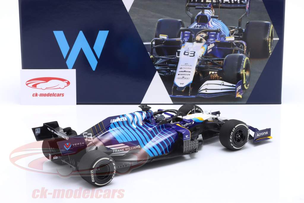 G. Russell Williams FW43B #63 Saudi Arabian GP formula 1 2021 1:18 Minichamps