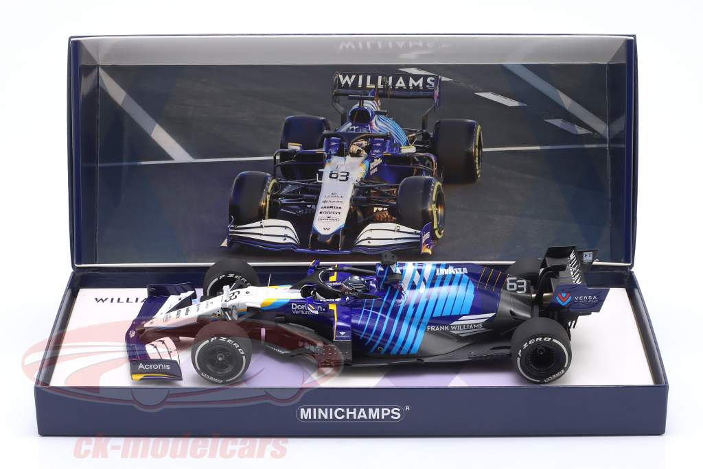 G. Russell Williams FW43B #63 沙特阿拉伯 阿拉伯 GP 公式 1 2021 1:18 Minichamps