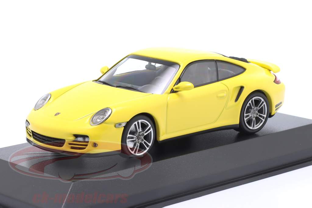 Porsche 911 (997) Turbo 建設年 2009 黄色 1:43 Minichamps