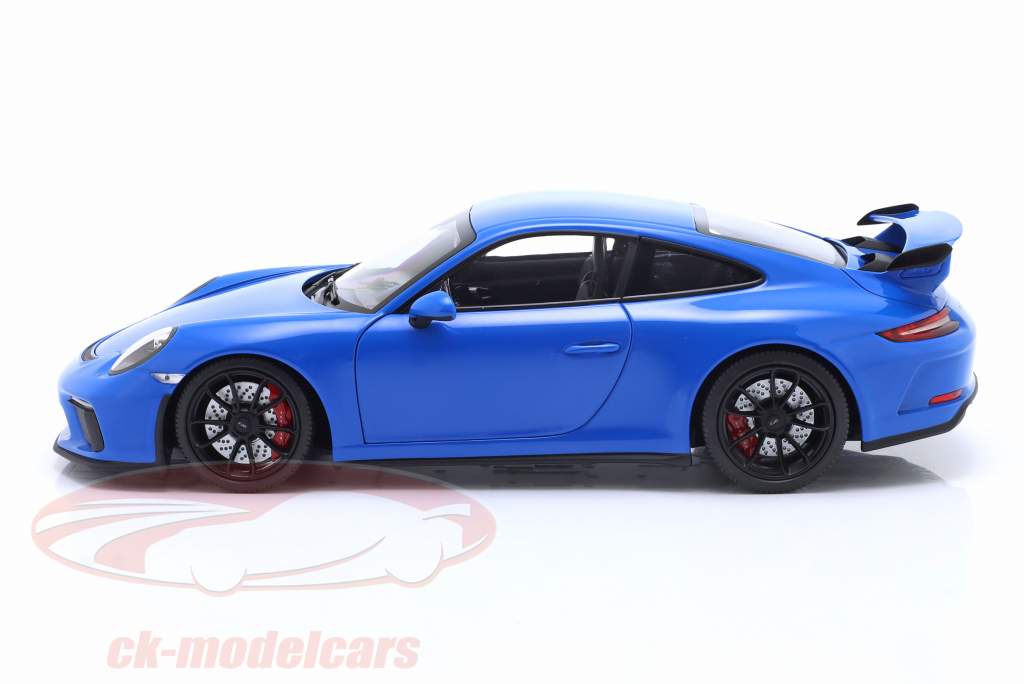 Porsche 911 (991 II) GT3 Baujahr 2018 blau 1:18 Minichamps