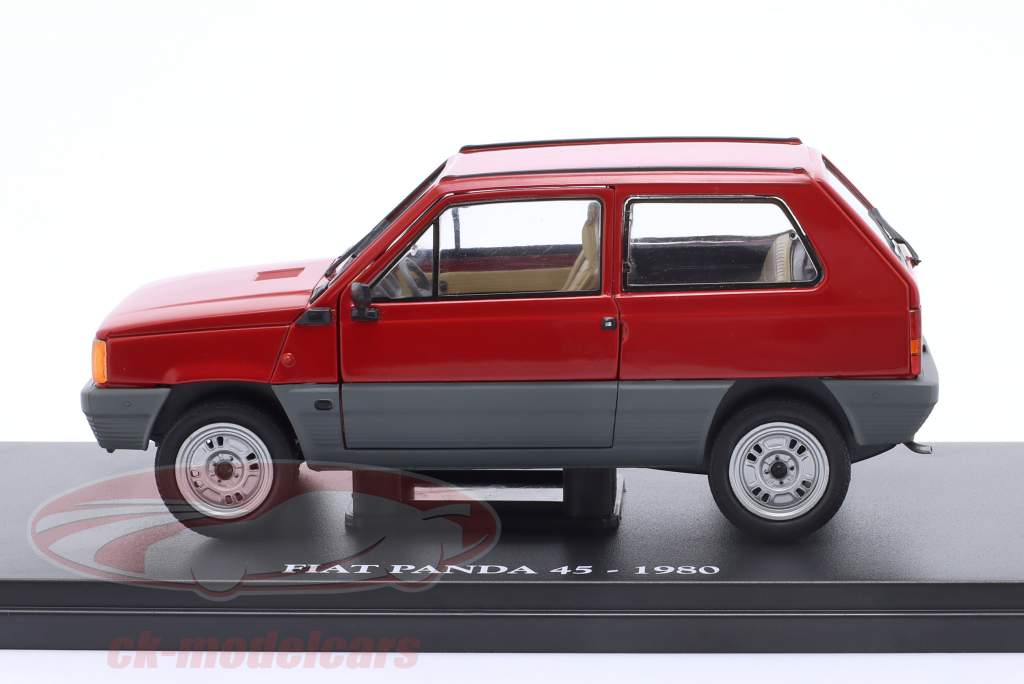 Fiat Panda 45 Año de construcción 1980 rojo / Gris 1:24 Ixo