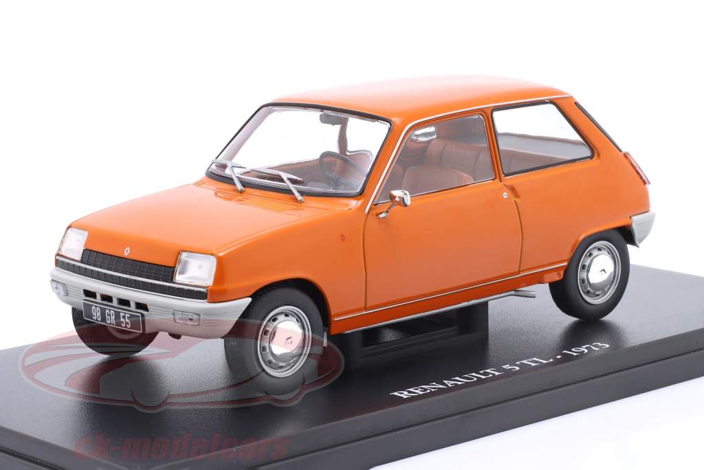 Renault 5 TL year 1973 orange 1:24 Ixo
