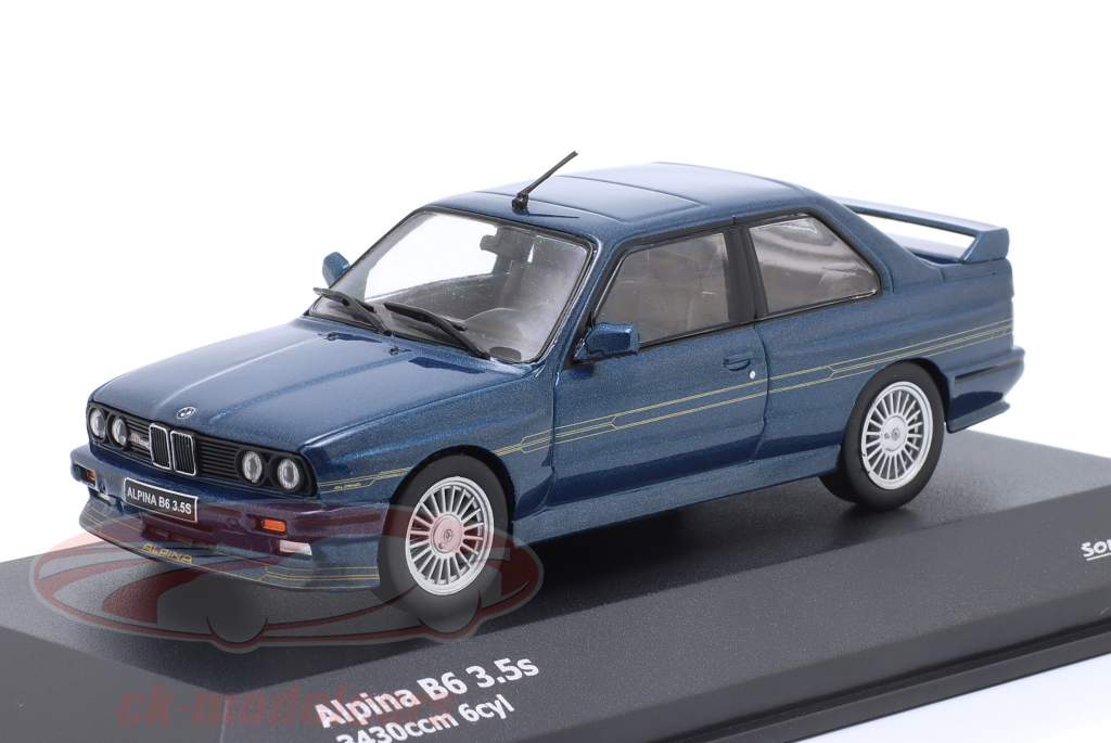 BMW Alpina B6 3.5S (E30) Año de construcción 1989 alpina azul 1:43 Solido