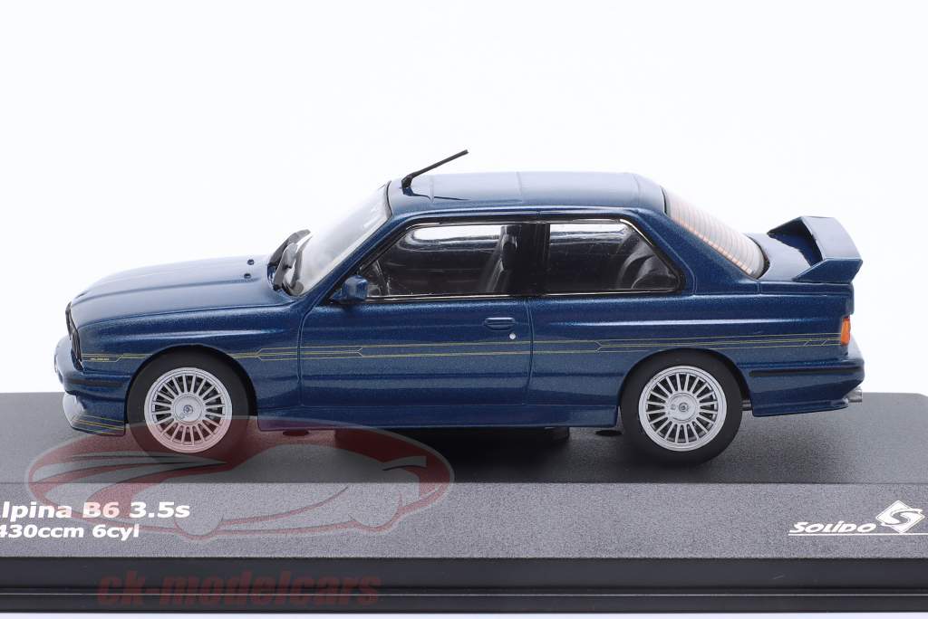 BMW Alpina B6 3.5S (E30) Baujahr 1989 alpina blau 1:43 Solido