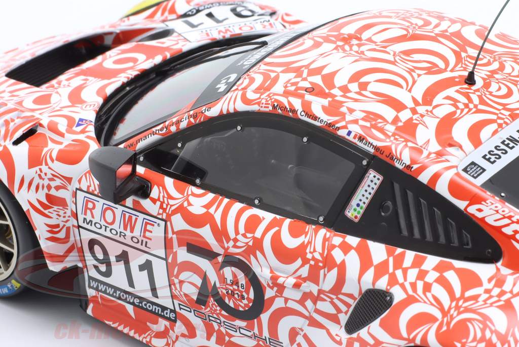 Porsche 911 GT3 R #911 VLN 9 Nürburgring 2018 Manthey Racing 1:18 Ixo