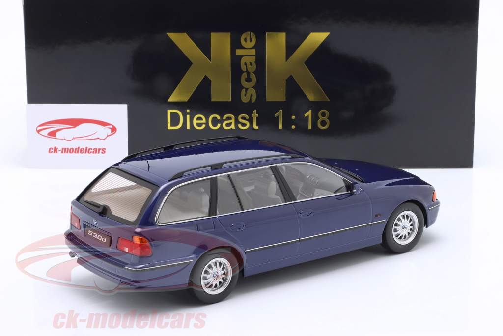 BMW 530d (E39) Touring Anno di costruzione 1997 blu metallico 1:18 KK-Scale