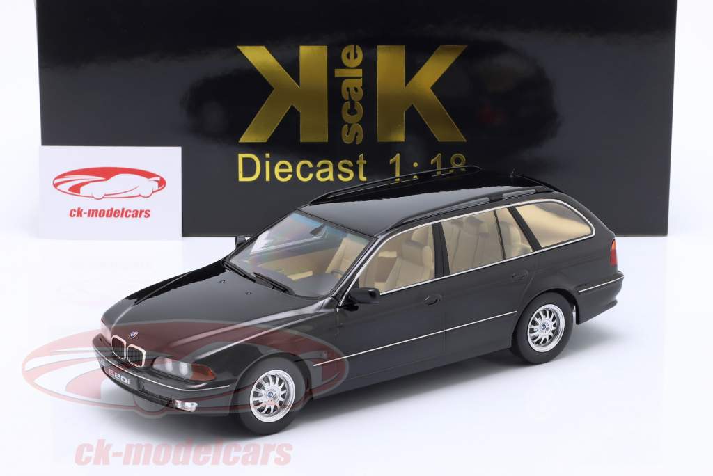 BMW 520i (E39) Touring year 1997 black metallic 1:18 KK-Scale
