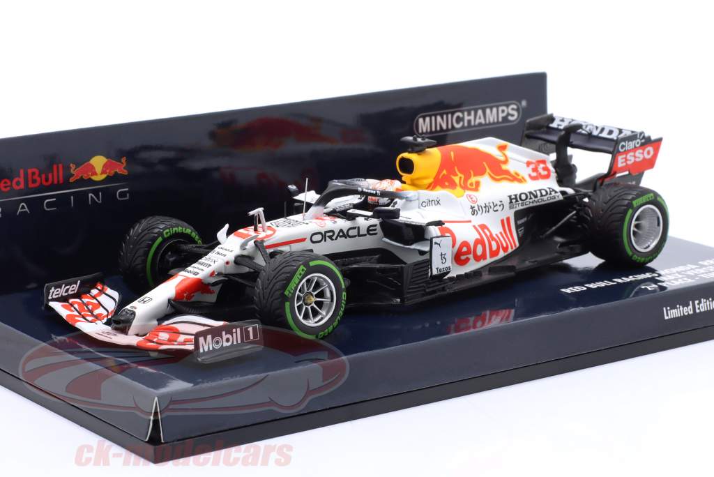 M. Verstappen Red Bull RB16B #33 2nd Türkei GP Formel 1 Weltmeister 2021 1:43 Minichamps