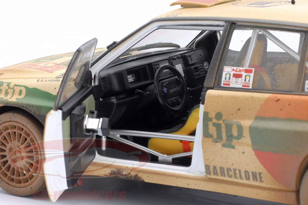 Lancia Delta HF Integrale #5 Rally Monte carola 1993 sporco versione 1:18 Kyosho