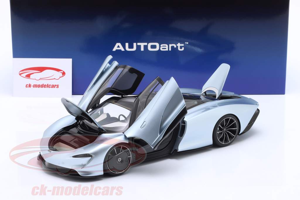 McLaren Speedtail Anno di costruzione 2020 frozen blue 1:18 AUTOart