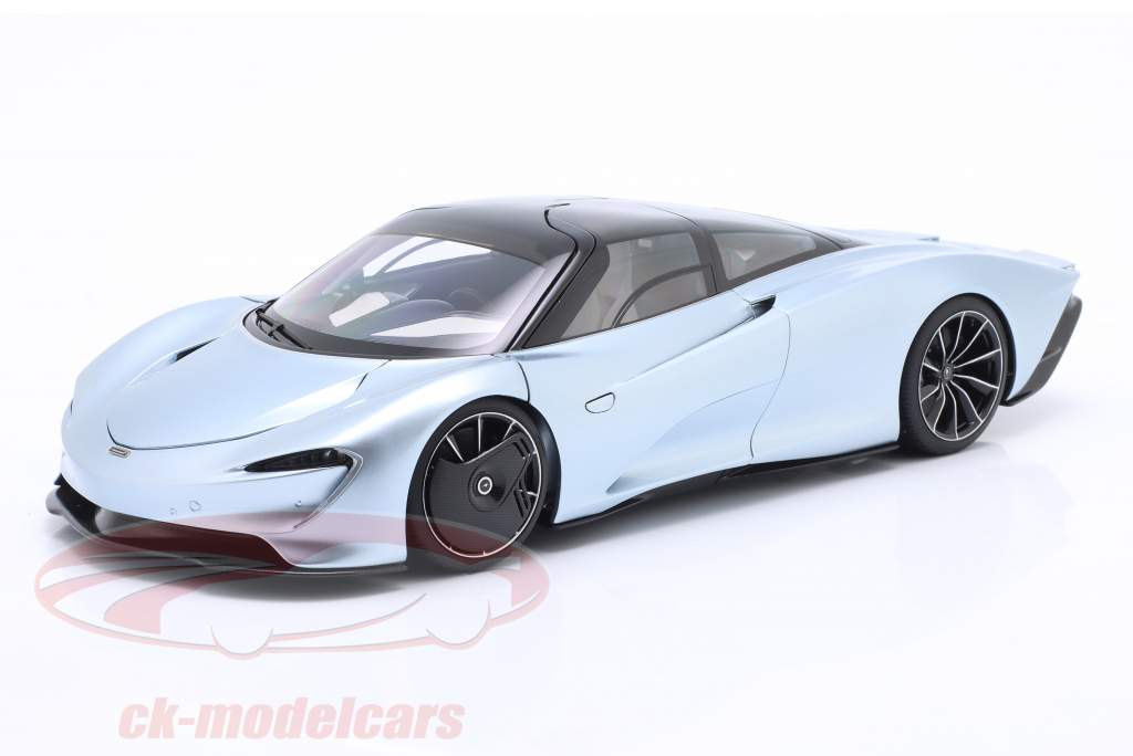 McLaren Speedtail year 2020 frozen blue 1:18 AUTOart