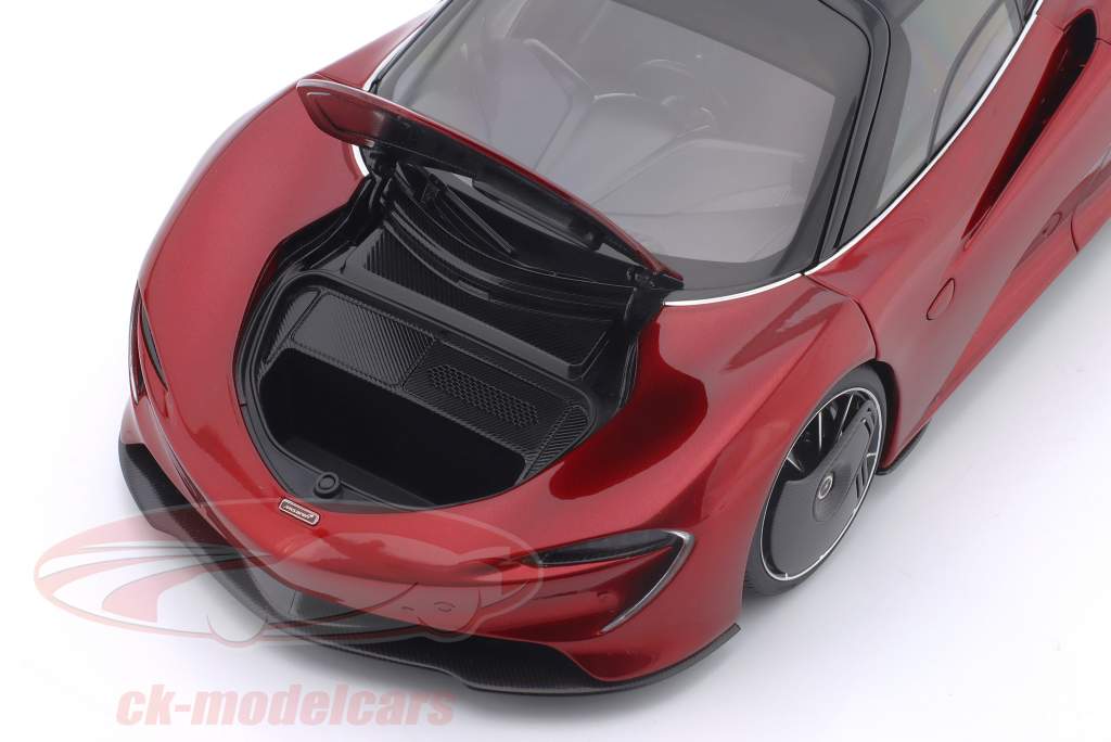 McLaren Speedtail Bouwjaar 2020 vulkaan rood 1:18 AUTOart