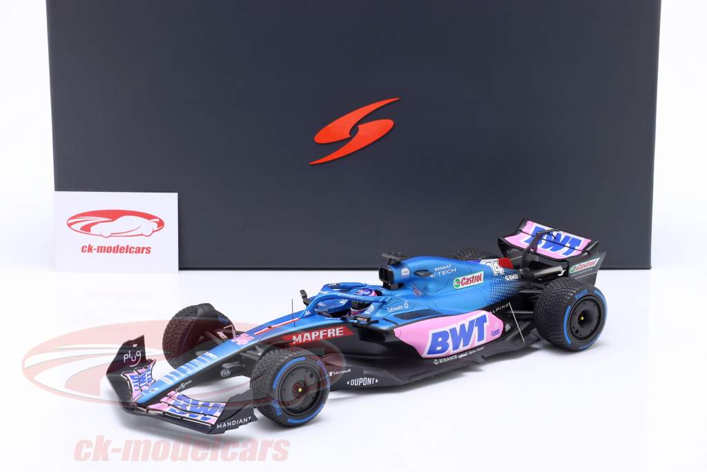 Fernando Alonso Alpine A522 #14 7th Monaco GP Formel 1 2022 1:18 Spark